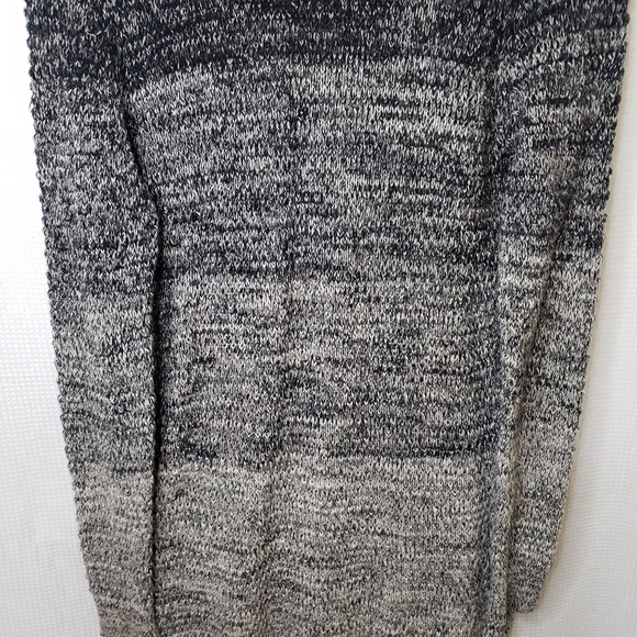 FANTASTIC Zara Men's Med/Lg LONG 100% Cotton Ombre Knit Cardigan Sweater Jacket - Picture 9 of 10